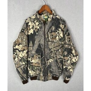 VTG 90's Cabela's Skyline Camo Zip Up Hunting Outdoor Jacket Coat Sz Large Tall